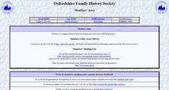 Desktop Screenshot of members.oxfordshirefhs.org.uk
