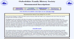 Desktop Screenshot of monuments.oxfordshirefhs.org.uk